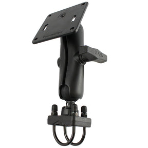 RAM Mount 15 Rail Mount wDouble UBolt Base  3625 Square Base VESA 75mm x 75mm Hole Pattern