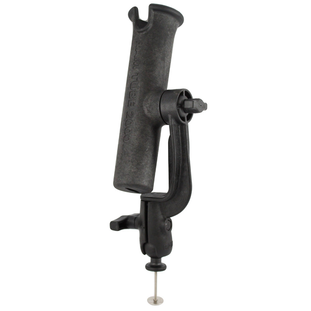 RAM Mount RAMTUBE 2000 Holder wRAMROD Revolution RatchetSocket System  5 Spot Mounting Base Adapter