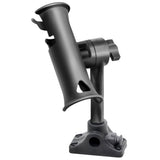 RAM Mount RAM Tube Jr Fishing Rod Holder Standard 6 Length Post Spline  Combo BulkheadFlat Surface Base wPlunger