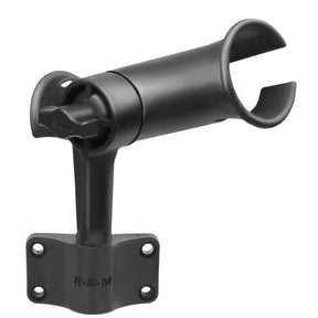 RAM Mount RAM Tube Jr Fishing Rod Holder wShort 4 Length Post Spline  Bulkhead Mounting Base