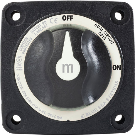 Blue Sea 6010200 Battery Switch Dual Circuit  Black