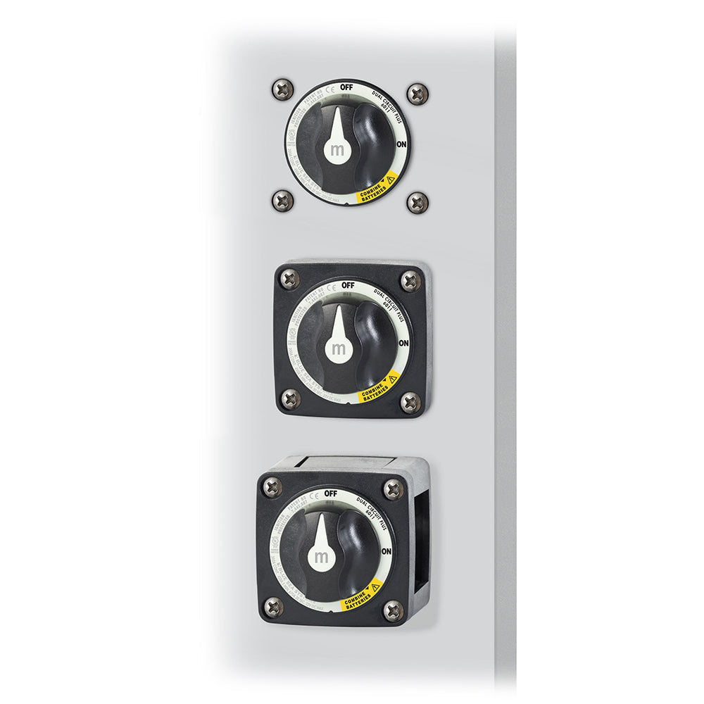 Blue Sea 6011200 mSeries Battery Switch Dual Circuit Plus  Black
