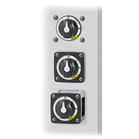 Blue Sea 6011200 mSeries Battery Switch Dual Circuit Plus  Black