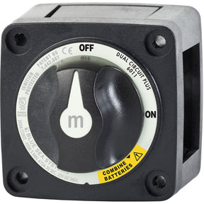 Blue Sea 6011200 mSeries Battery Switch Dual Circuit Plus  Black