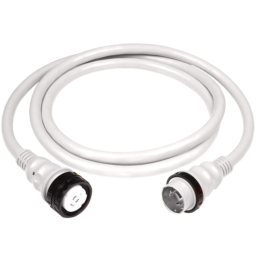 Marinco 50Amp 125250V Shore Power Cable  25  White
