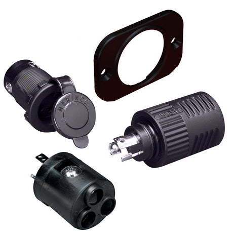 Marinco ConnectPro ChargingTrolling Receptacle Plug  6Guage Adapter