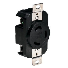 Marinco 305CRRB 125V 30Amp Locking Receptacle  Black