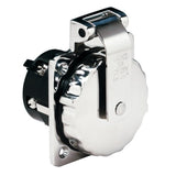 Marinco 6373EL 50Amp 125250V Stainless Steel Inlet wo Rear Safety Enclosure