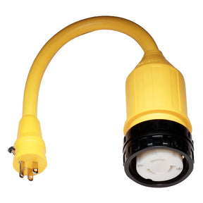 Marinco 115A Pigtail Adapter  50A Female to 15A Male