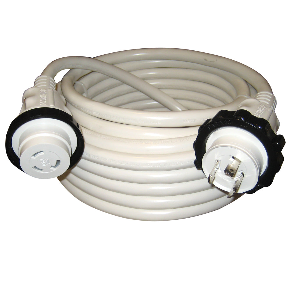 Marinco 30A 125V Molded Standard Cordset  White  50