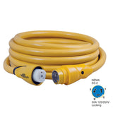 Marinco CS50425 EEL 50A 125V250V Shore Power Cordset  25  Yellow