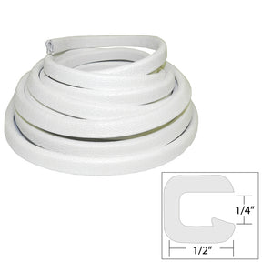 TACO Flexible Vinyl Trim  14 Opening x 12W x 25L  White
