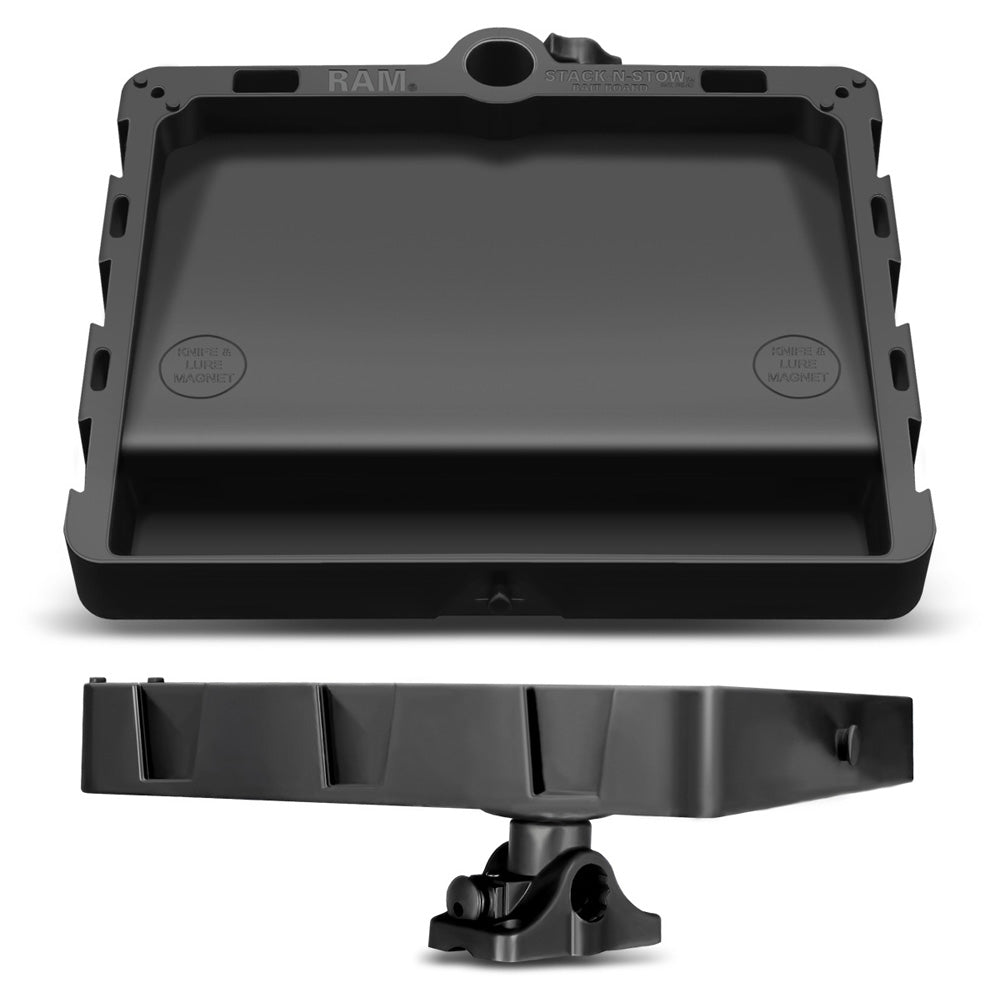 RAM Mount STACKNSTOW Bait Board wCombination BulkheadFlat Surface Base  Plunger