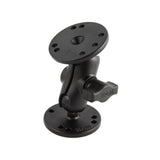 RAM Mount 1 Ball Double Socket Short Arm w 2 25 Round Bases