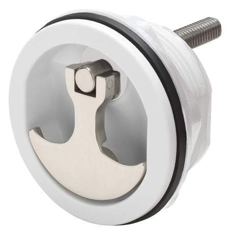 Whitecap Compression Handle  Nylon WhiteStainless Steel  NonLocking