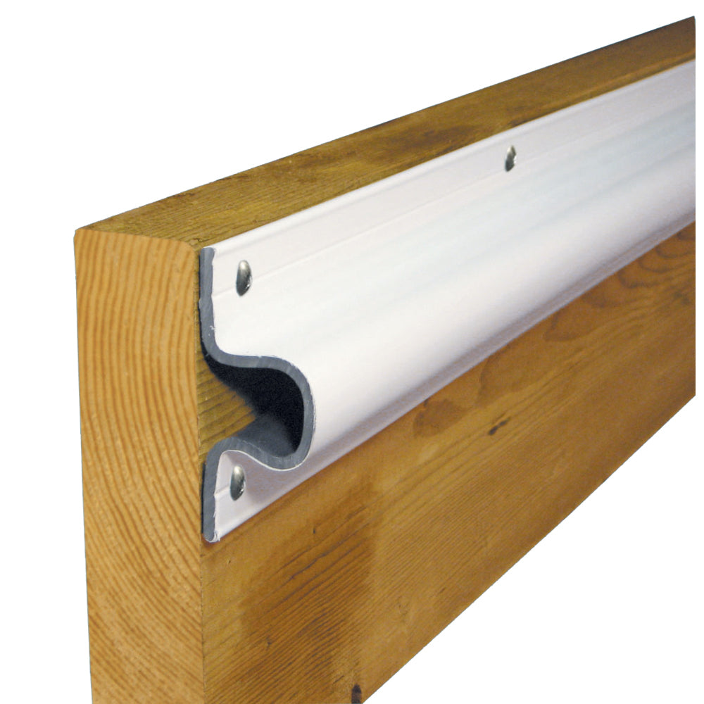 Dock Edge C Guard PVC Dock Profile  4 6 Sections  White