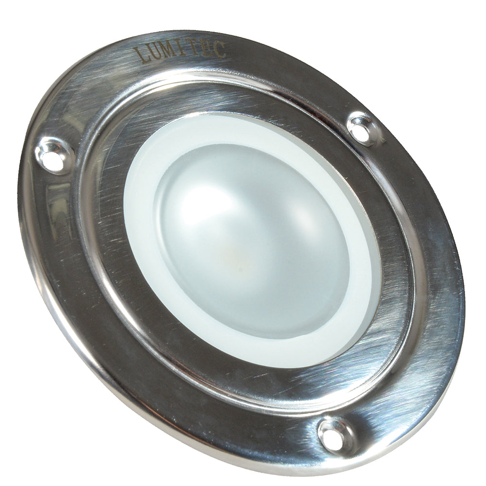 Lumitec Shadow  Flush Mount Down Light  Polished SS Finish  3Color RedBlue Non Dimming wWhite Dimming