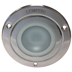 Lumitec Shadow  Flush Mount Down Light  Polished SS Finish  3Color RedBlue Non Dimming wWhite Dimming