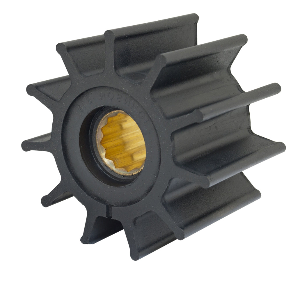 Jabsco Impeller Kit  12 Blade  Neoprene  3 Diameter  Brass Insert  Spline Drive