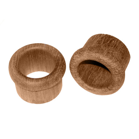 Whitecap Teak Finger Pull  1 Barrel Length  2 Pack