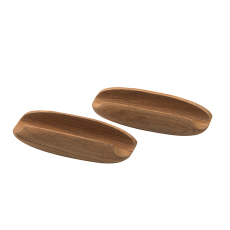 Whitecap Teak Oval Drawer Pull  4L  2 Pack