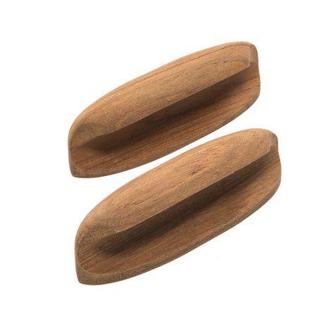 Whitecap Teak Oval Drawer Pull  4L  2 Pack
