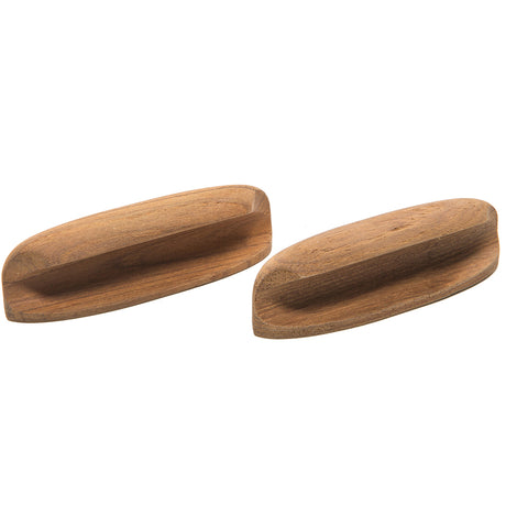 Whitecap Teak Oval Drawer Pull  4L  2 Pack