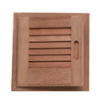 Whitecap Teak Louvered Door  Frame  Left Hand  12 x 12