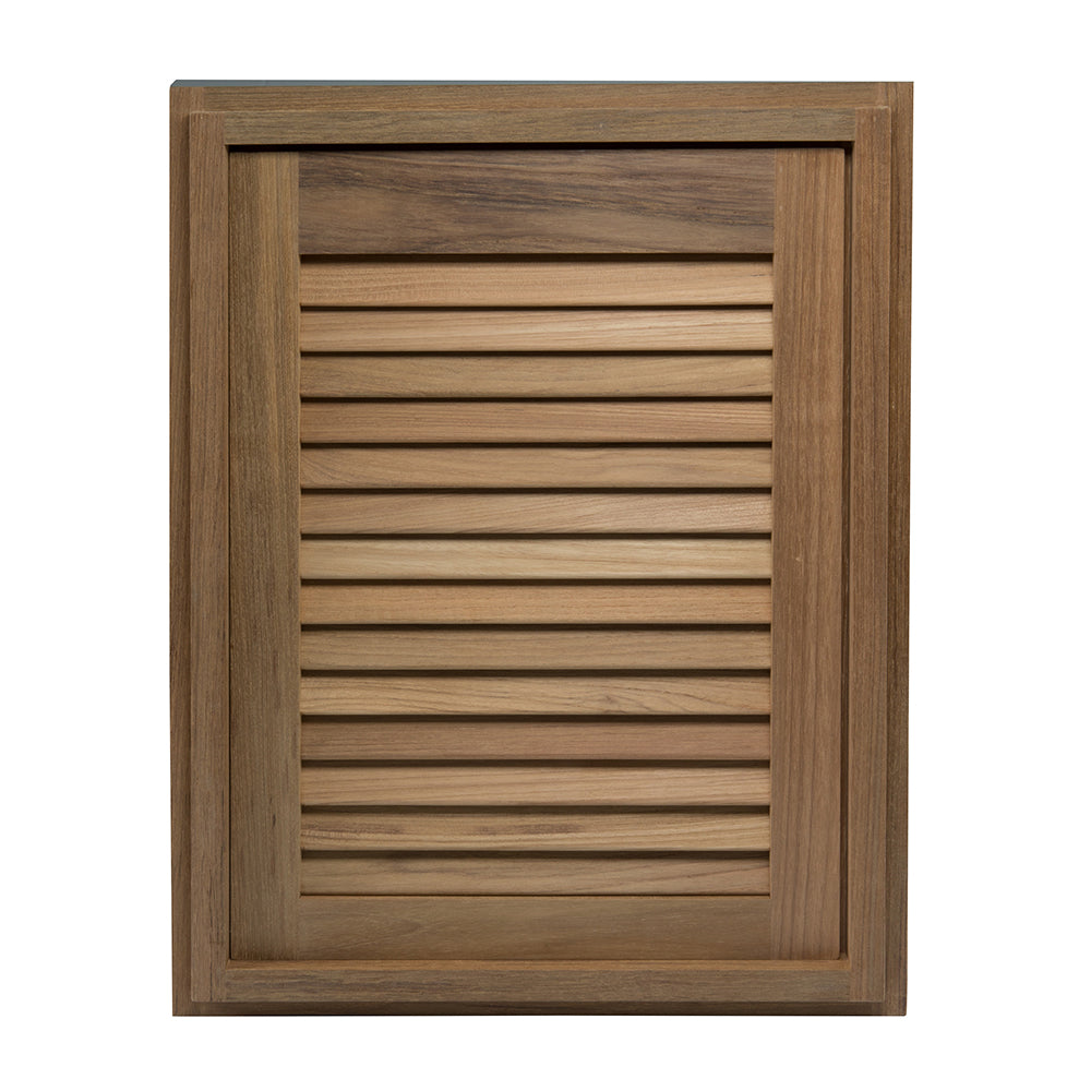 Whitecap Teak Louvered Door  Frame  Right Hand  15 x 20