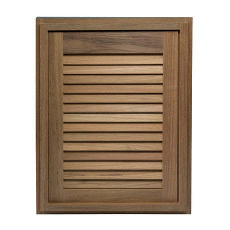 Whitecap Teak Louvered Door  Frame  Right Hand  15 x 20