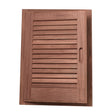 Whitecap Teak Louvered Door  Frame  Left Hand  15 x 20