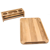 Whitecap Teak Drinkholder wRemovable Cockpit Table Top  Holds 4 Glasses