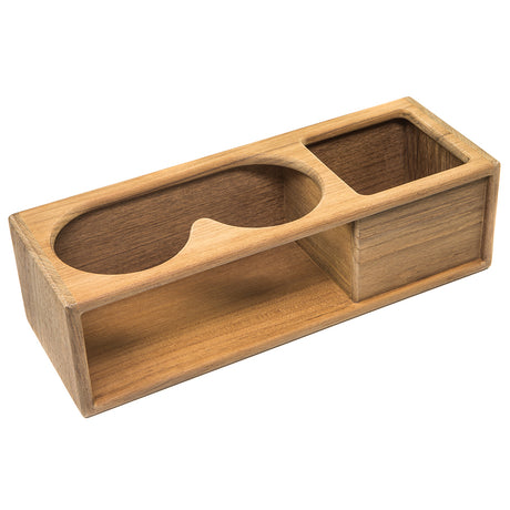 Whitecap Teak Two Insulated DrinkBinocular Rack wTray