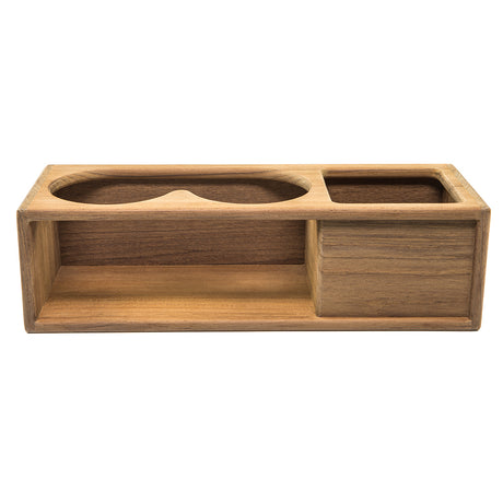 Whitecap Teak Two Insulated DrinkBinocular Rack wTray