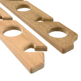 Whitecap Teak SixRod Storage Rack  Pair
