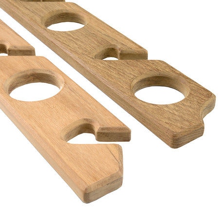 Whitecap Teak SixRod Storage Rack  Pair