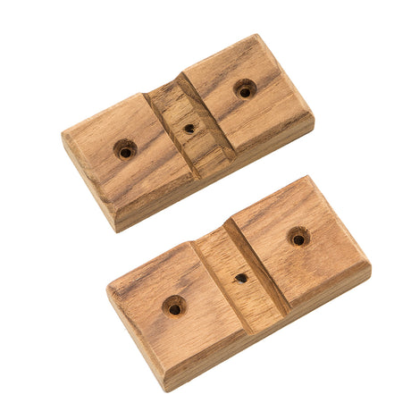 Whitecap Teak Rod Storage Rack Mounting Brackets  Pair