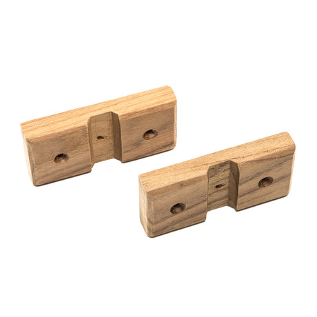 Whitecap Teak Rod Storage Rack Mounting Brackets  Pair