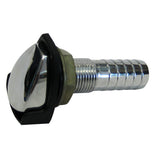 Perko Gas Tank Vent wSplash Guard  Chrome Plated Zinc   Hose