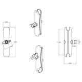 RAM Mount Long Double Socket Arm f225 Ball Bases