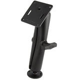 RAM Mount 15 Diameter Ball Mount wLong Double Socket Arm 25 Round Base AMPs  3625 Square Base VESA