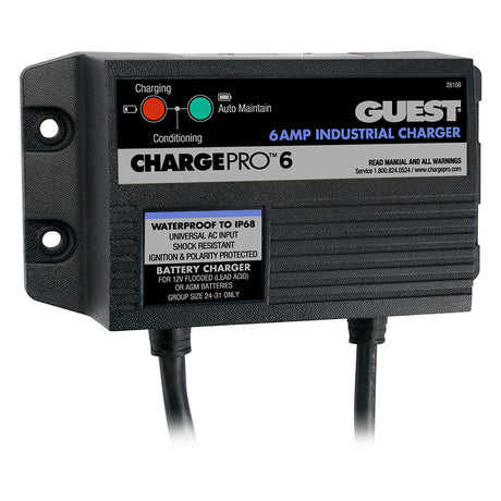 Guest 6A12V 1 Bank 120V Input OnBoard Battery Charger