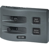 Blue Sea 4303 WeatherDeck 12V DC Waterproof Switch Panel  2 Position
