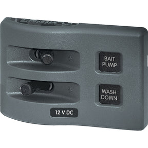 Blue Sea 4303 WeatherDeck 12V DC Waterproof Switch Panel  2 Position