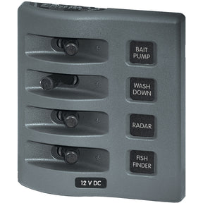 Blue Sea 4305 WeatherDeck 12V DC Waterproof Switch Panel  4 Posistion