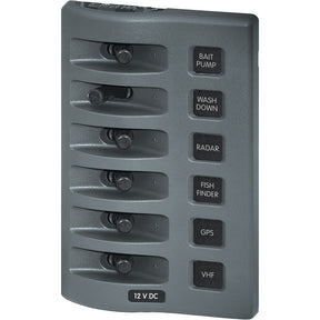Blue Sea 4307 WeatherDeck 12V DC Waterproof Switch Panel  6 Position