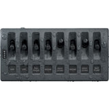 Blue Sea 4309 WeatherDeck 12V DC Waterproof Switch Panel  8 Position