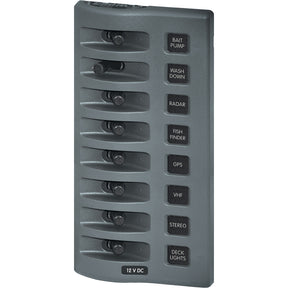 Blue Sea 4309 WeatherDeck 12V DC Waterproof Switch Panel  8 Position