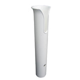 TACO Poly ThruBolt Rod Holder wMounting Holes  No Hardware  White