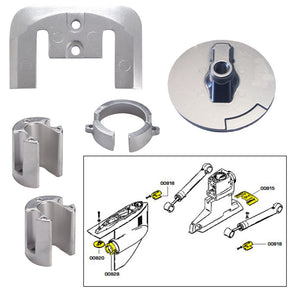 Tecnoseal Anode Kit wHardware  Mercury Bravo 1  Magnesium